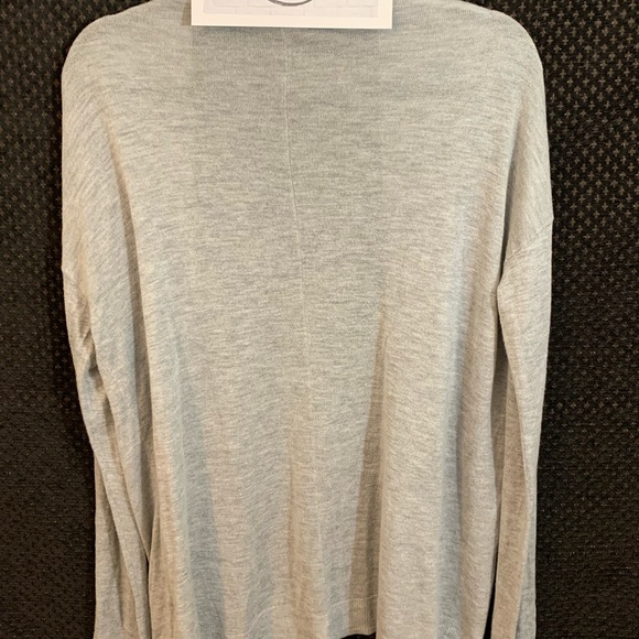 Long Gray Cardigan Sweater - Picture 3 of 3